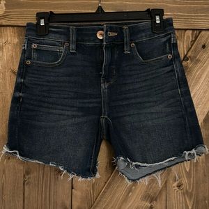 American Eagle denim shorts, size 0